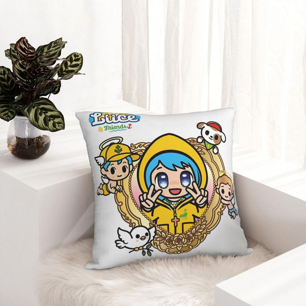 Luce Vatikan Maskottchen Kissenbezug Polyester Kissenhülle Katholische Kirche Dekokissenhülle Bett Drop Shipping 45*45cm