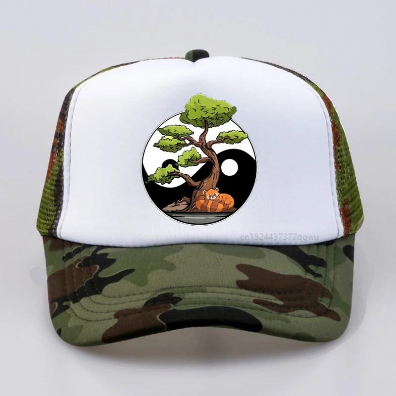 Yin Yang Bonsai Tao Taoism Spiritual Zen Meditate Baseball Cap Summer Fashion Mesh Trucker Caps Casual Adjustable Snapback Hats