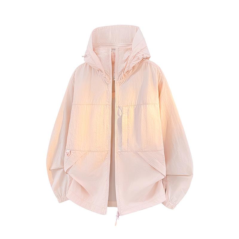 Summer Ice Silk Couple Ultra-thin Breathable Anti-ultraviolet Skin Clothing Outdoor Sunscreen Clothing Jacket