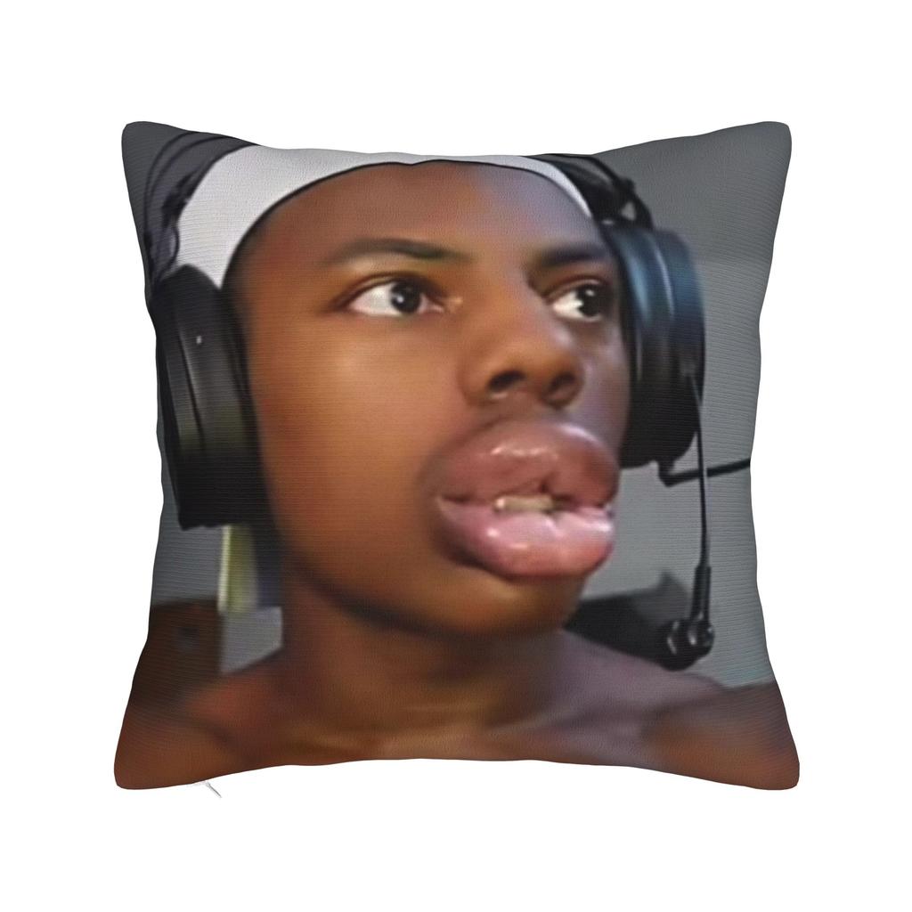 Ishowspeed Funny Meme Square Pillow Case Cushion Covers Awesome Zipper Decorative Throw Pillow Case Cover For Home 45*45Cm