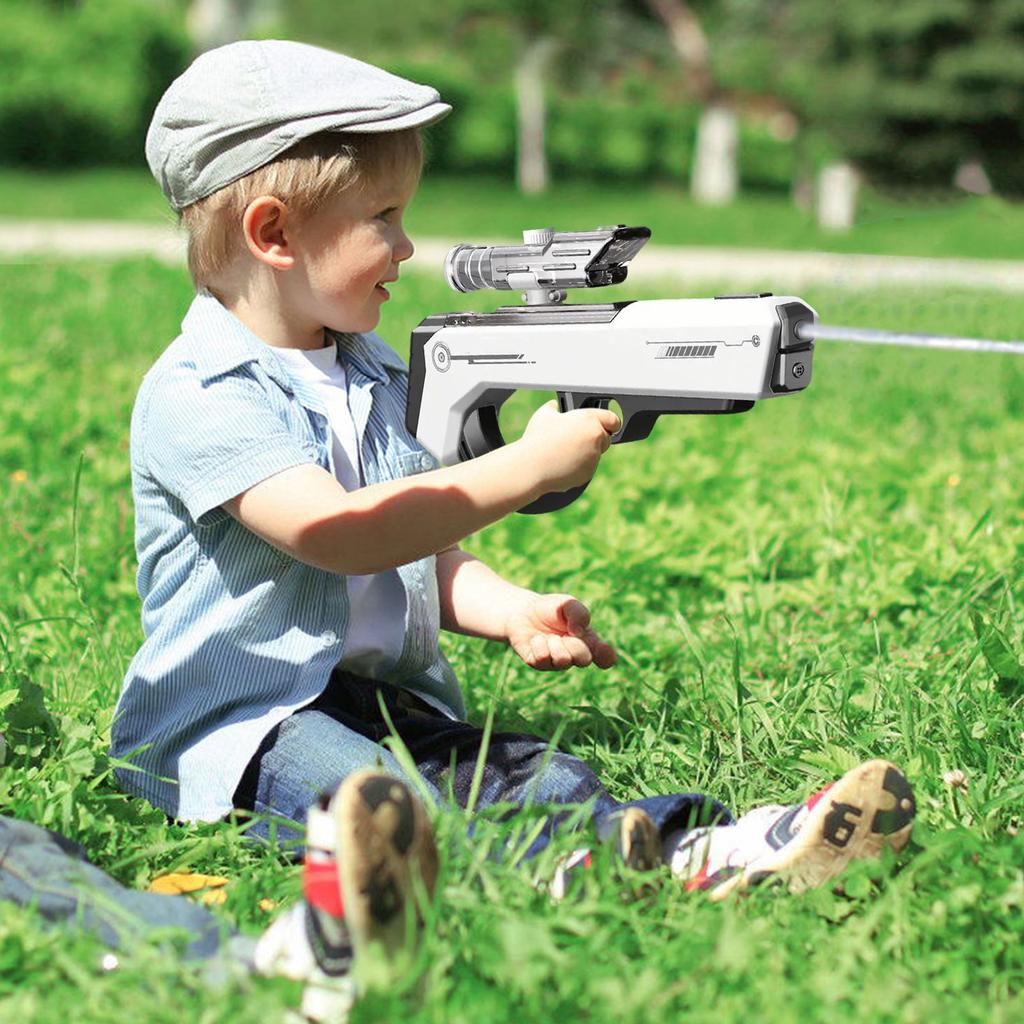 Electric Water Guns, Large Range, Automatic Filling, Rechargeable, Blue, Kids & Adults