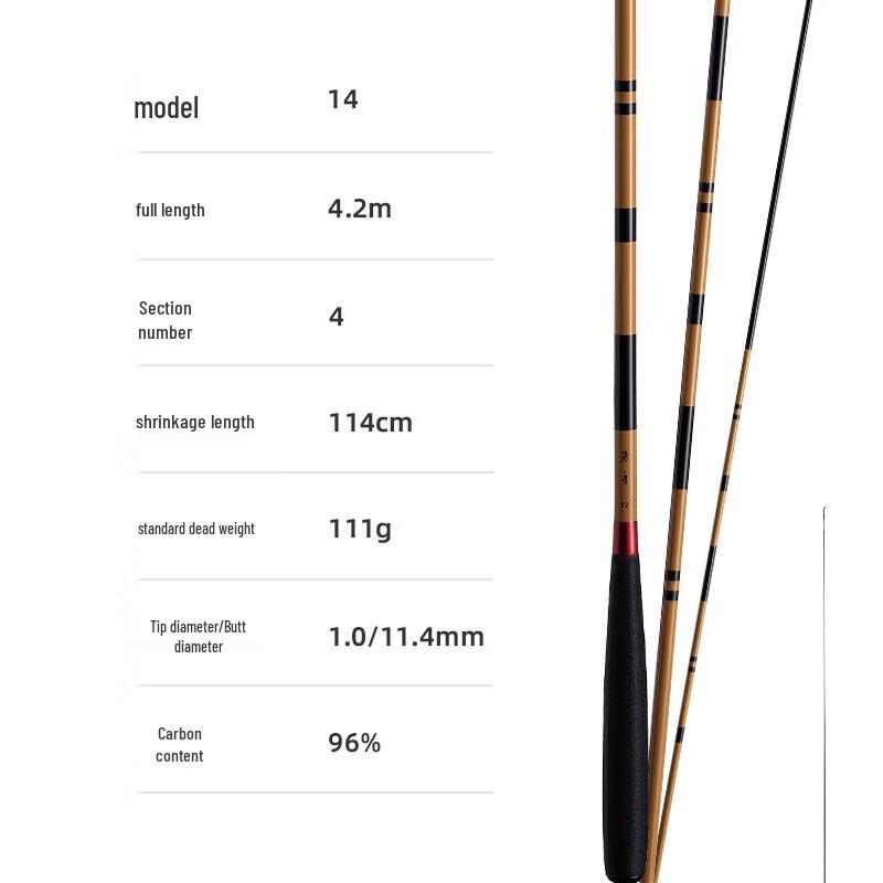 TESIEN Carbon Crucian Carp Hand Fishing Rod