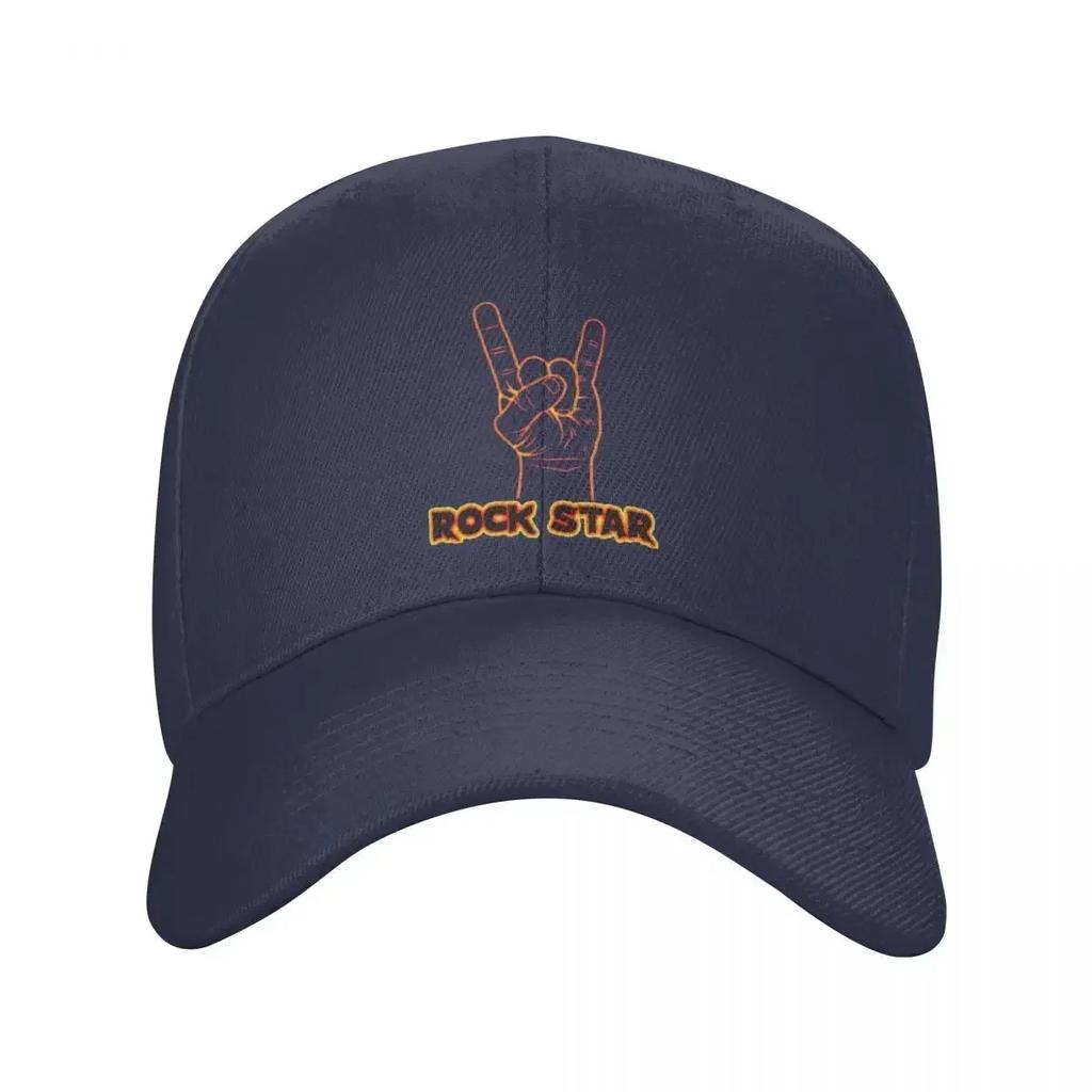 Custom Punk Gesture Rock Star Baseball Cap Unisex Women Adjustable Heavy Metal Music Dad Hat Streetwear Snapback Caps