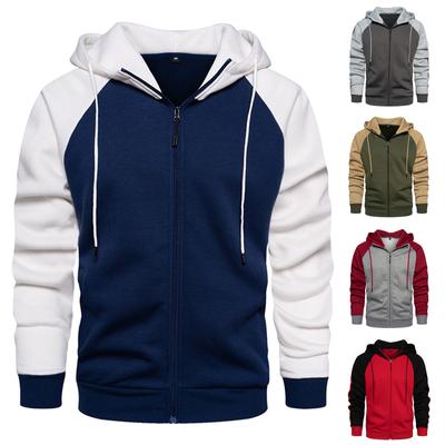 Herren Casual Camouflage Sport Sweatshirt Langarm Reißverschluss Kapuzenjacke Mantel