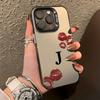 Letter J Sexy Lips Beautiful Case for iPhone 17 16 15 14 13 12 11 Pro/ Max /Plus XR XS Anti-fall and Shock Rear Cover