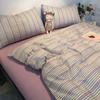 Cartoon Color Matching Four-piece Set Quilt Cover Bedding Quilt Cover Dormitory Bed Single Three-piece Set