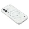 For iPhone 16 Plus Magnetic Case IMD Flower Pattern TPU + PC Clear Back Phone Cover