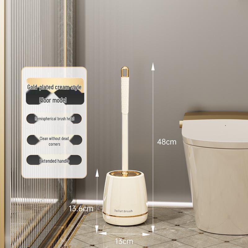2024 Luxury Floor-Standing Toilet Brush: Dead Angle-Free & Punch-Free Design