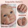 Lovely Reborn Babies Dolls Bettie Soft Full Vinyl or Cloth Body Optional Newborn Dolls So Truth Like Emulation Doll for Toddler Children Birthday Gift