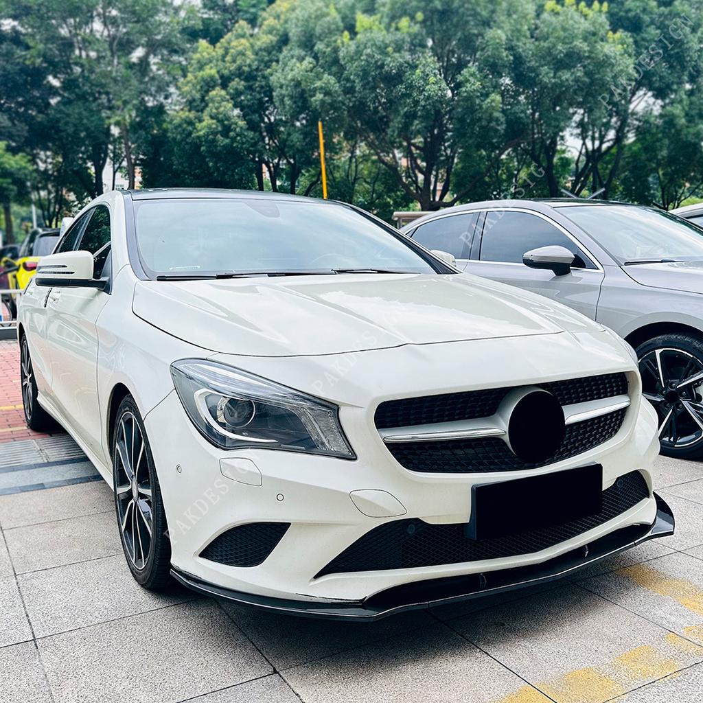 Para Mercedes Benz Clase CLA C117 CLA 200 220 180 2013-2015 Labio Divisor Spoiler Difusor Parachoques Delantero Accesorios BodyKit Tuning