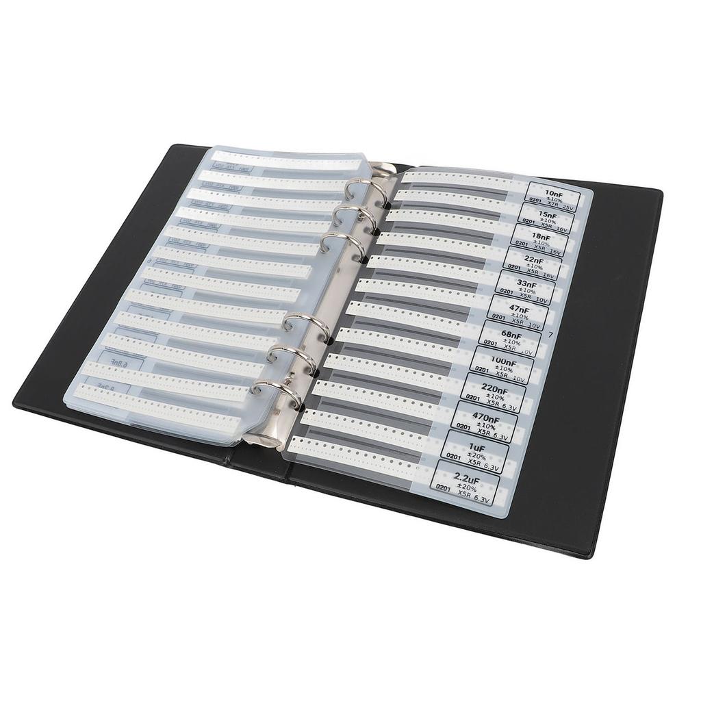 Capacitor Sample Book 84 Values High Accuracy Electronic Components Assortment Kit for Teaching and Experiment