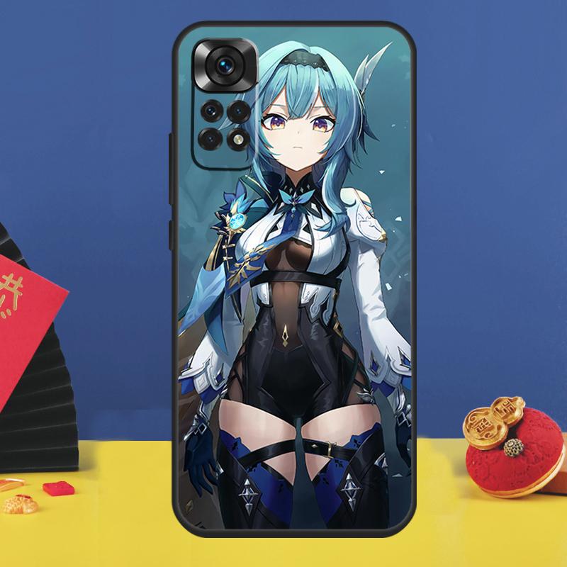 Genshin Impact Eula Case For Xiaomi Redmi Note 11 9 10 12 13 14 15 Pro Plus Redmi 15 14C 10C 12C 13C 15C Cover