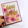 Happy Birthday Frame Cutting Die Scrapbooking Photo Album Embossing DIY Tool