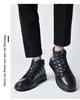 Men's Retro Cowhide Leather Casual Shoes - Low or High-Top, Large Size White Sneakers