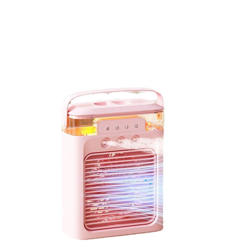 USB Rechargeable Desktop Humidifier Fan with Touch-Screen and Dual Mode