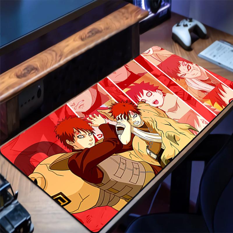 Mousepad PC Gaming Accessories Computer Cabinet Extended Mat NonSlip Mouse Pad Naruto Gaara Anime Keyboard Pad Office Desk Mat