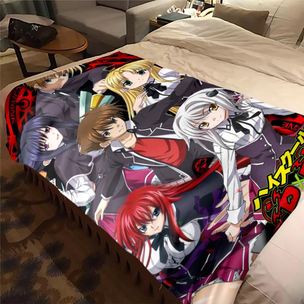 High School Dxd Plush Blanket Soft Comfortable All Seasons Blanket Sofa Office Naps Blanket Outdoor Travel Throw Perfect Gift