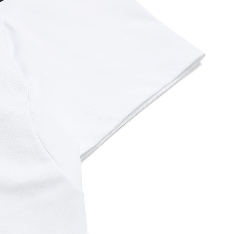 FILA Golf Series Fashion Simple Classic Basic Sports Casual Comfortable Cool Touch Knitted Short Sleeve Polo Shirt Men tops Jade-White A11M625120FWT