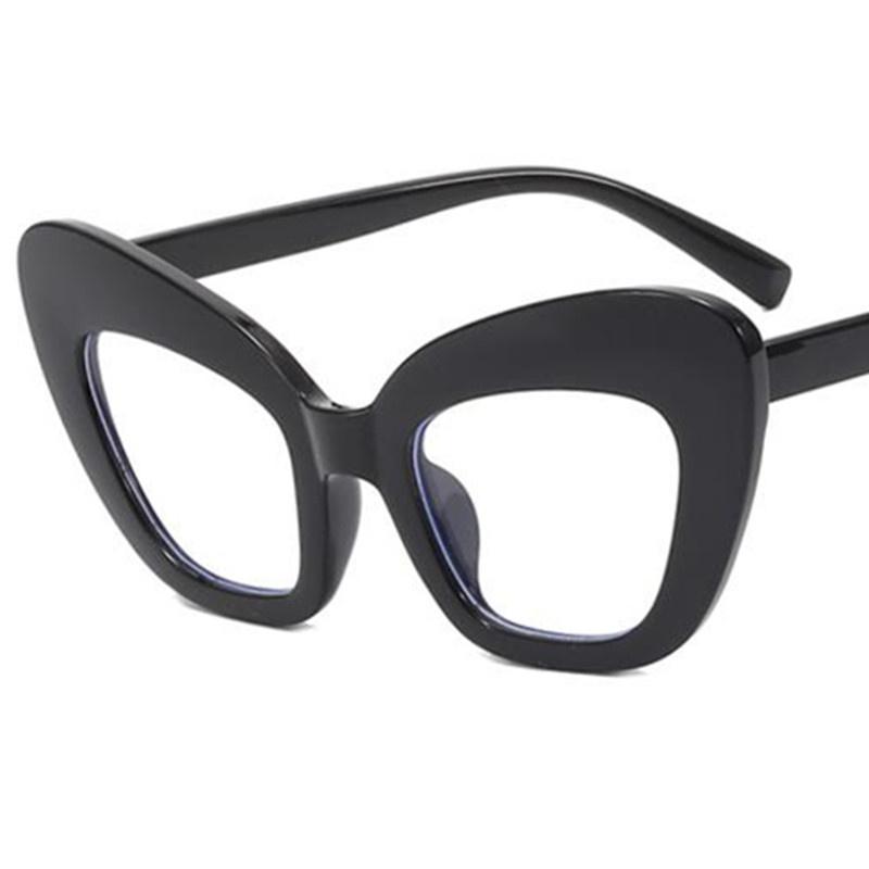 

Fashion Retro auti-blue Light Spectacles Oversize Frame Eyewear Butterfly Google Simplicity Eyeglasses Women Optical Glasses чорний