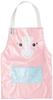 Apron for Ages [Zucchini] Apron, Water-Repellent Kids, ZOO29201, Pink, 3-6
