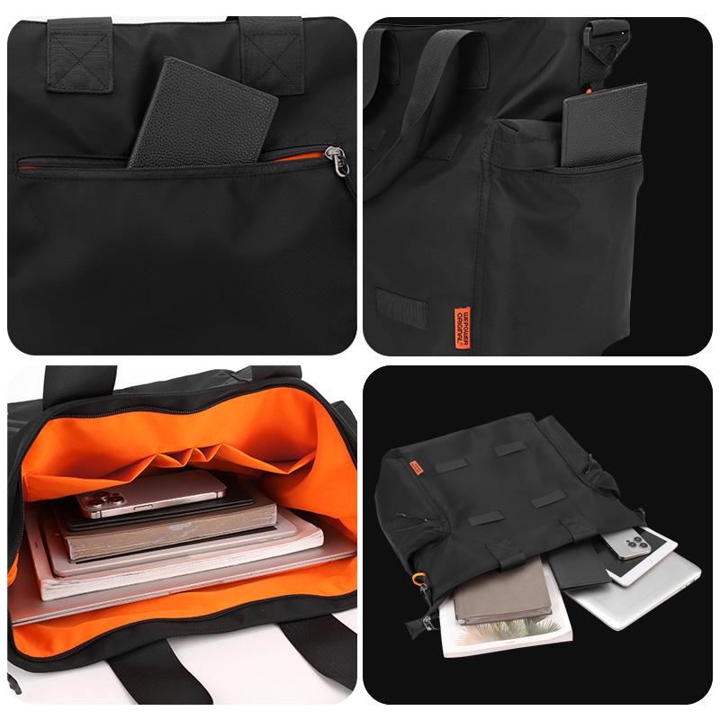 Versatile Travel Shoulder Bag - Foldable Water-Resistant Tote for Gym, Shopping & Daily Commute Multipurpose Waterproof Messenger Bag
