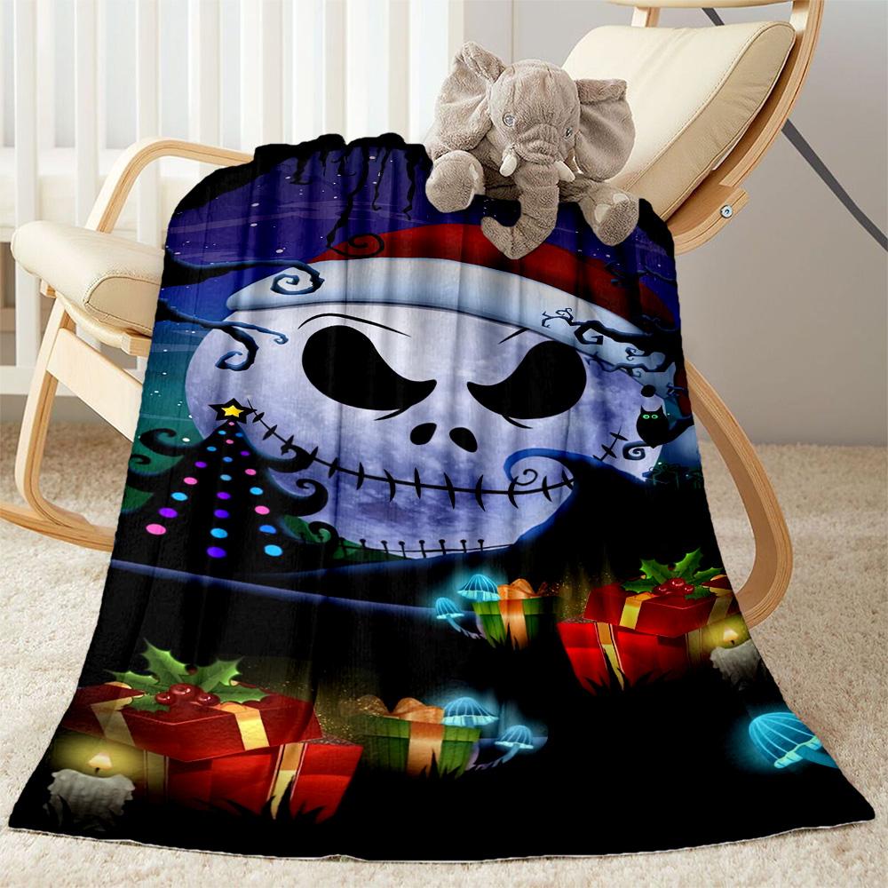 Christmas Nightmare Blanket Soft Warm Cozy Suitable for Couch Sofa Picnics for All Occasions Warmthful Decor Ideal Gift For Birthday Valentine'S Day