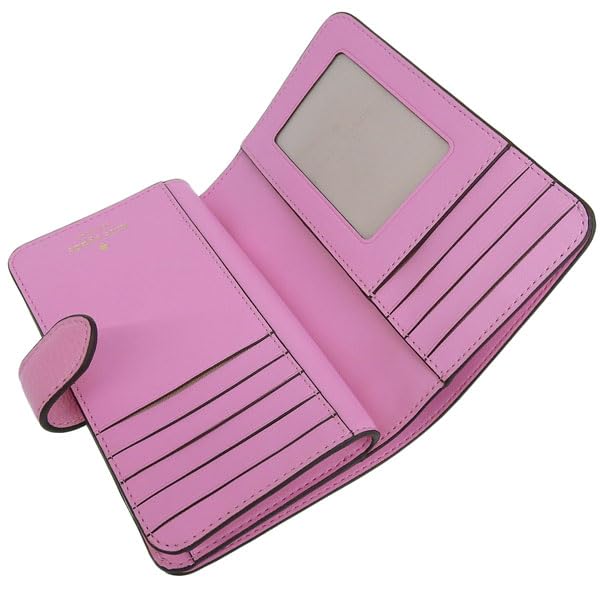 Brand Lena Medium Compact Bifold KH787 652 kate spade [Kate Spade] Women's Bi-fold Wallet, Compact, Outlet, Leather, Pink, Wallet,