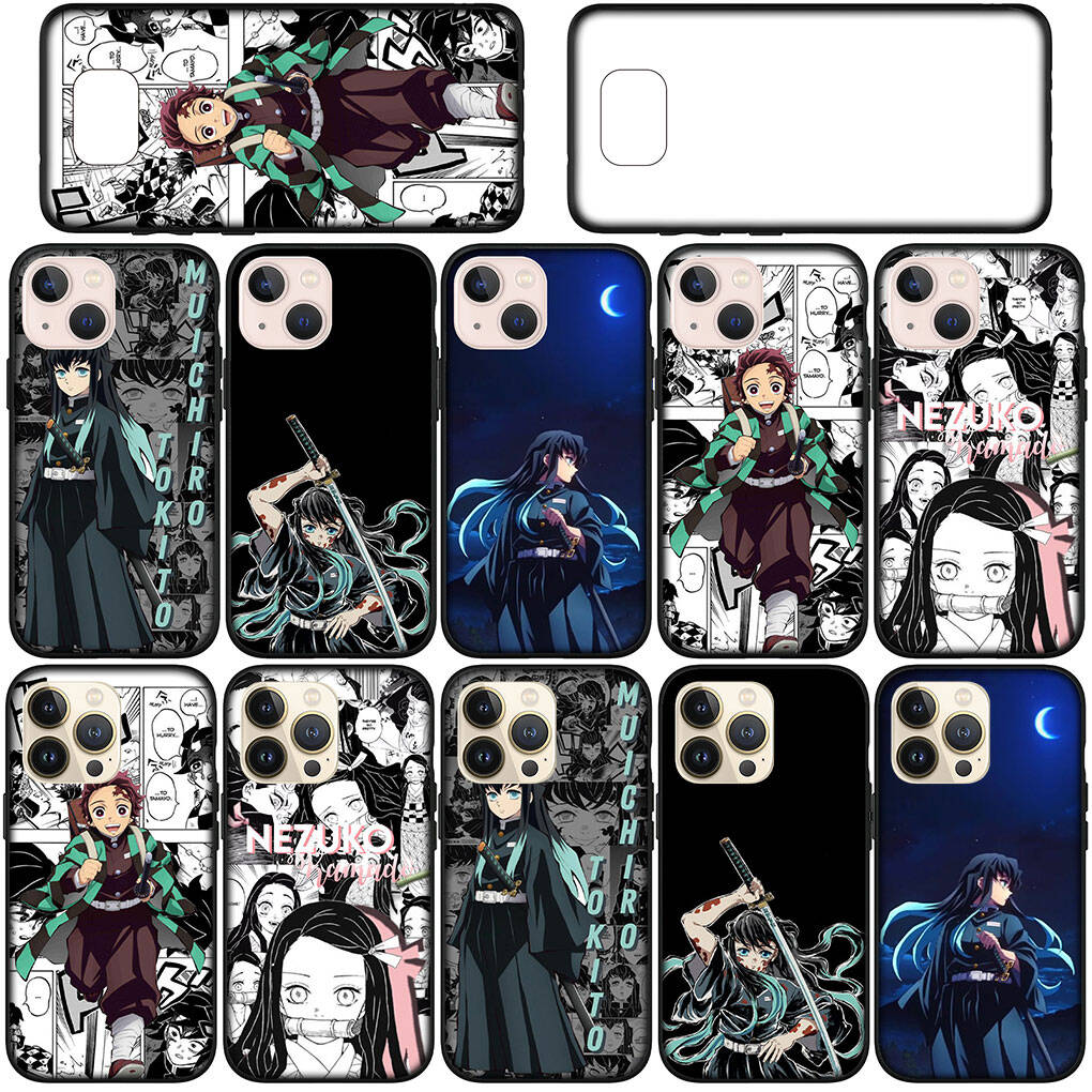 for Motorola Moto Edge 70 60 50 G54 G86 Samsung Galaxy S25 iPhone 17 16 15 Redmi Note 14 13 Pro Max Case Muichiro Tokito Kamado Tanjiro Demon Slayer