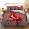 Love Couple Duvet Cover And Pillow Shams Set,Pink, Gray,Sexy Lips,Kissing, Comforter Cover For Women,Girls,bedding Set black,red
