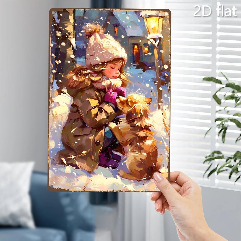 Retro Metal Paintings, Furniture, Living Room Decoration 20x30cm