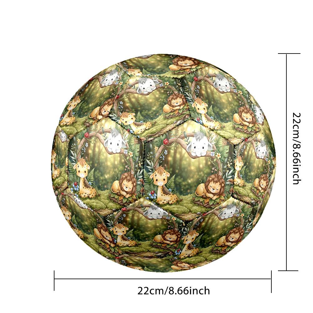 1pc Forest Friends Size 5 Soccer Ball Professional Match Training Football Indoor &Outdoor Sports Ball Training Ball Lightweight Durable y57