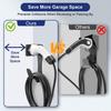Electric Vehicle Charger Holder Wall-Mounted Bracket Anti-Cut Curved Edges Electric Vehicle Charger Hook for J1772 Socket Holster Base