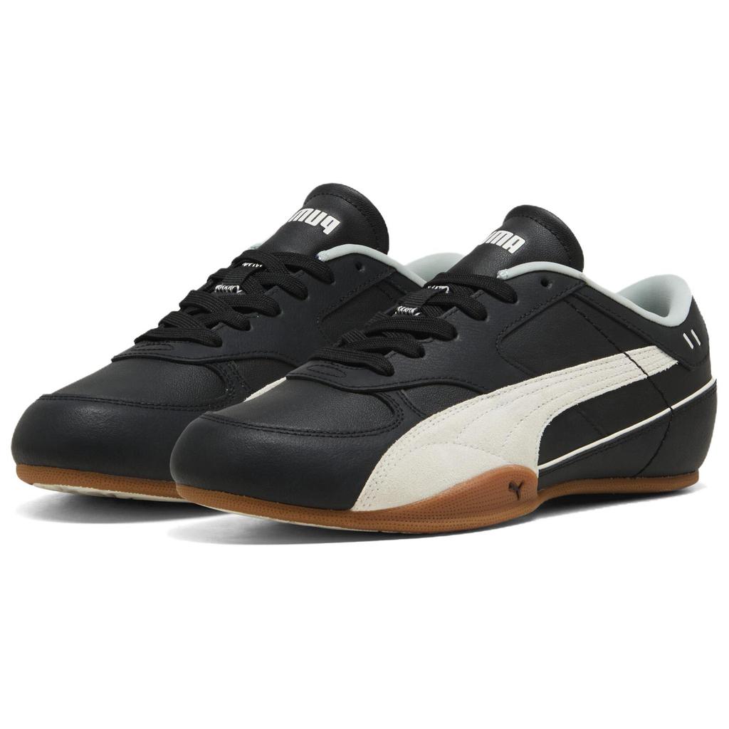 Puma Bella Mina Lth Lightweight Training Comfortable Fashion Outdoor Sports Low-Top Lifestyle Shoes Women Sneakers Black 407669-02