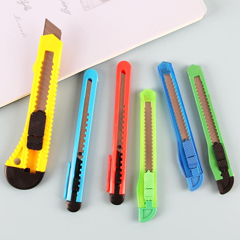 Compact Office Stationery Knife - Manual Paper Cutter for Carton Opening