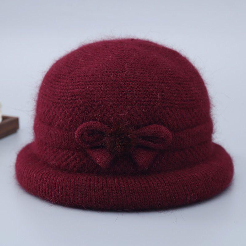 Women's Winter Wool Hat: Fashionable, Thick, Warm with Ear Protection for Middle-aged and Elderly