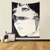 VIKAMA Mechanical Maiden Tapestry Mechanical Neon Anime-Themed Wall Hanging Bedroom Esports Gaming Room Decor
