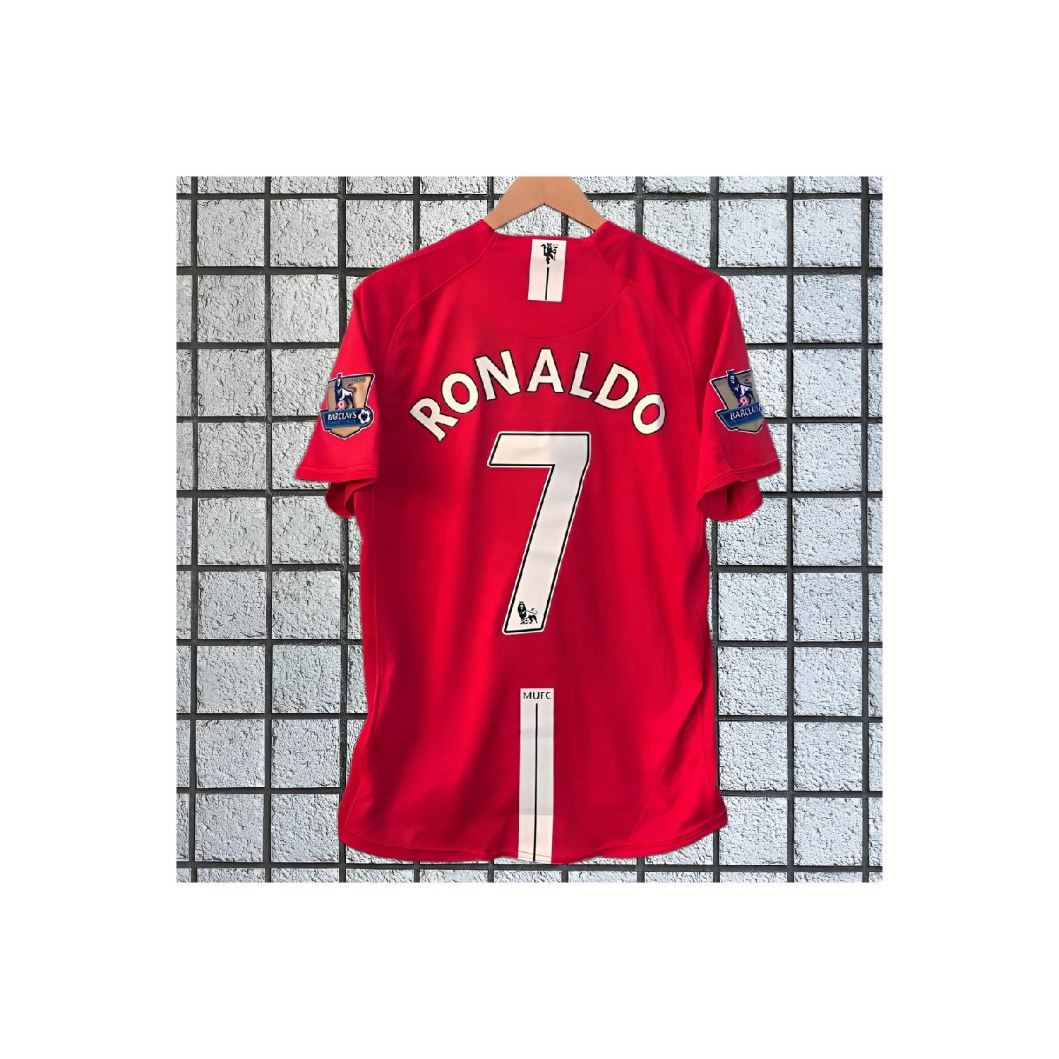 

Роналду Манчестер Юнайтед Финал 2008 Москва Роналду Джерси Ностальгия Роналду(вышивка герб)импортированный