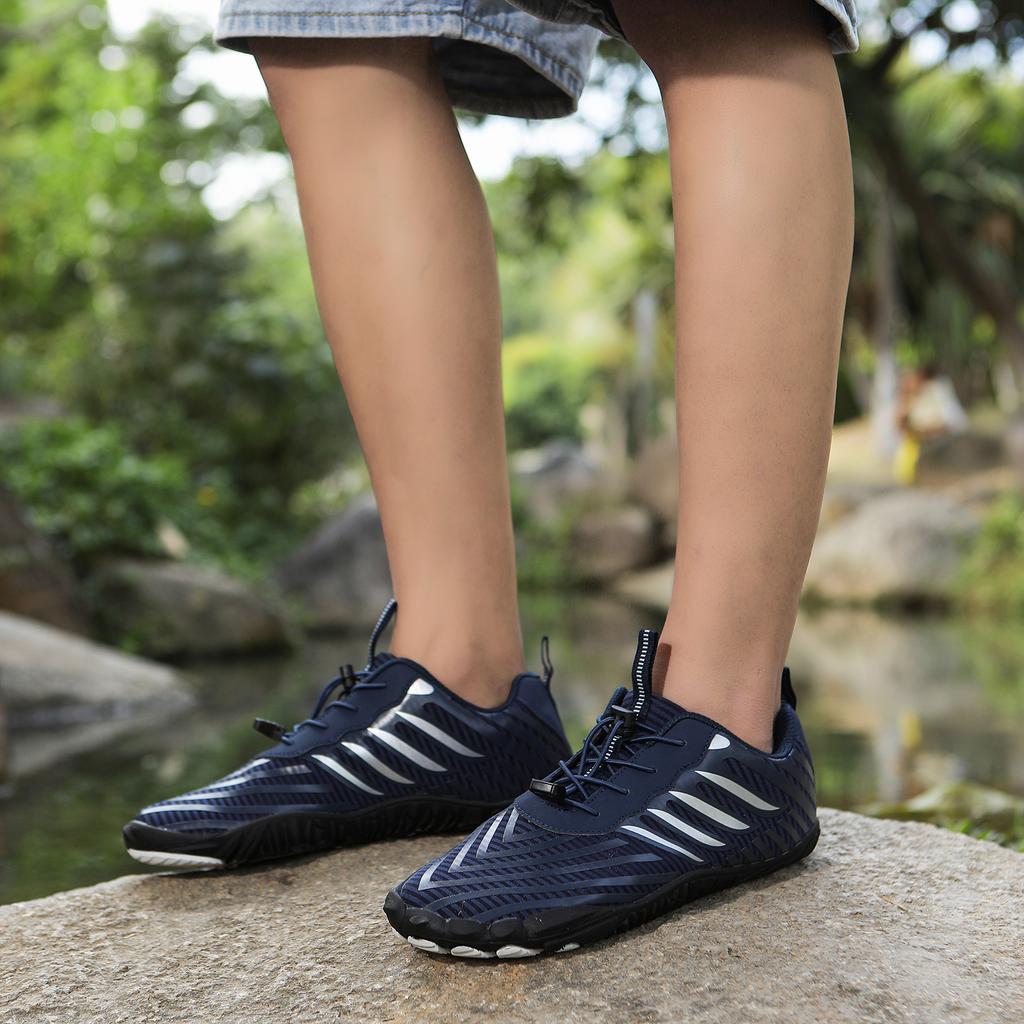 2024 New Outdoor Five-Finger Thickened Barefoot Surfing Shoes, Wading Shoes, Hiking Shoes, Rock Climbing Cross-Country Men's and Women's Mountaineerin