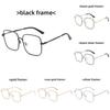 Fashion Square Glasses Frame With Blue Light Blocking For Stylish Office Wear