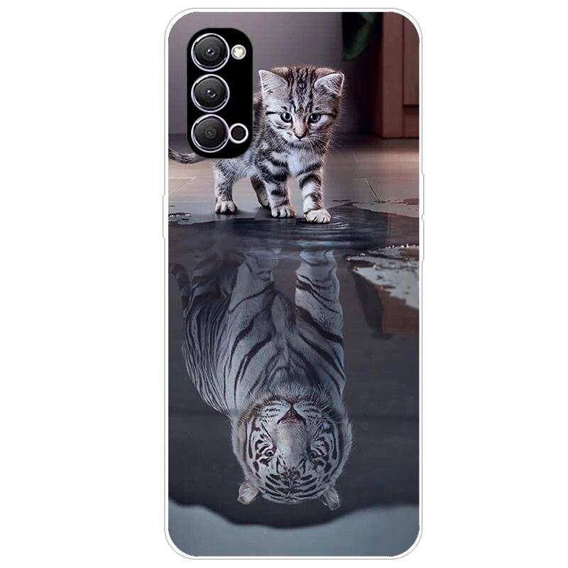 Чехол для Oppo Reno4 Pro Reno 4, мягкий силиконовый чехол с милой росписью для Oppo Reno4 5G Reno 4 Pro 5G CPH2089, чехлы для телефонов Fundas Coque Oppo Reno4 Pro 5G