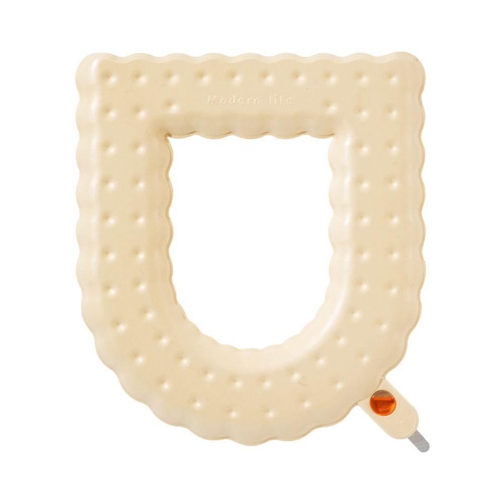 

Thicken Toilet Seat Cover Washable Aromatherapy Closestool Mat Seat Case with Handle EVA Toilet Lid Pad Bidet Cover Bathroom бежевый