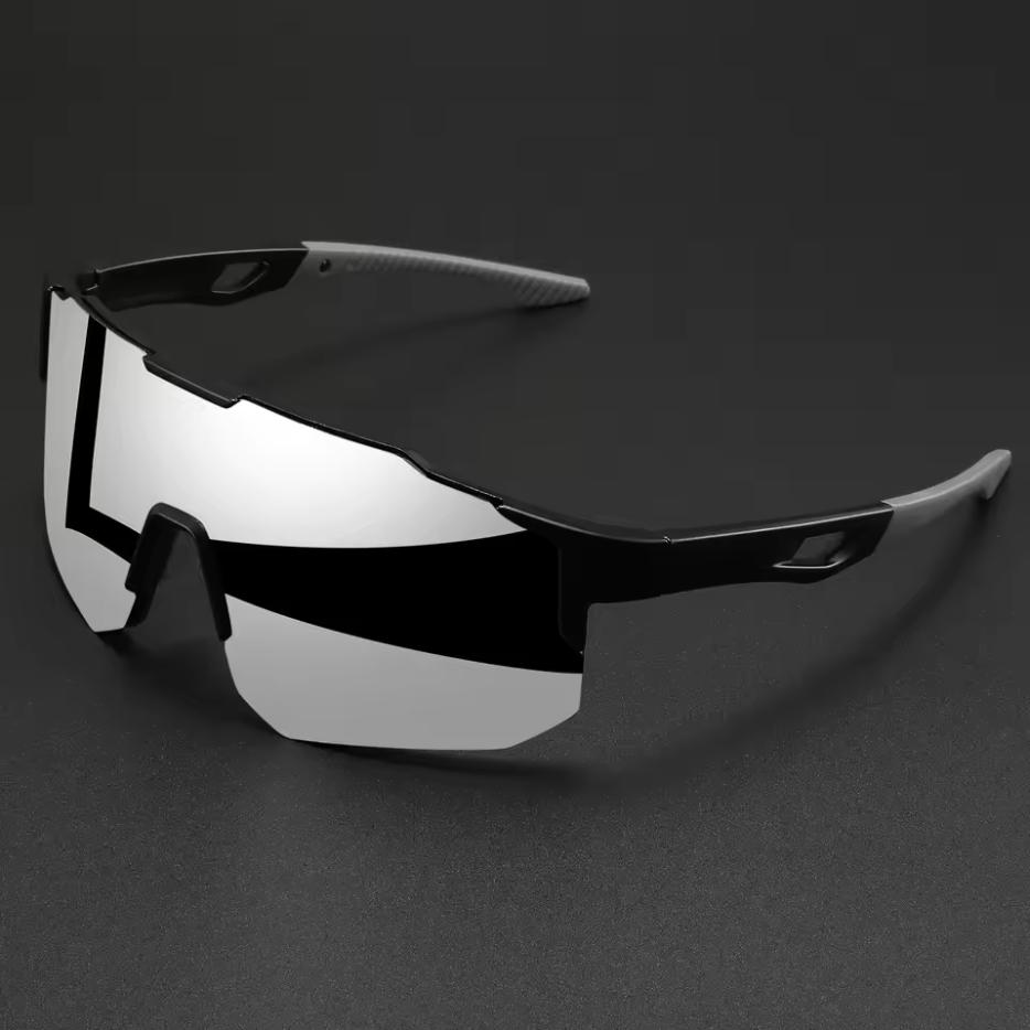 Oversized Colorful Sports Sunglasses - Wraparound Design Unisex Comfort Fit for Cycling Hiking Outdoor 7