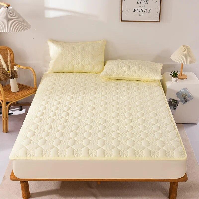 Vodotěsný tlustý vrchní polštář matrace Antibakteriální potah na matraci s elastickým pásem Prošívané přiléhavé prostěradlo