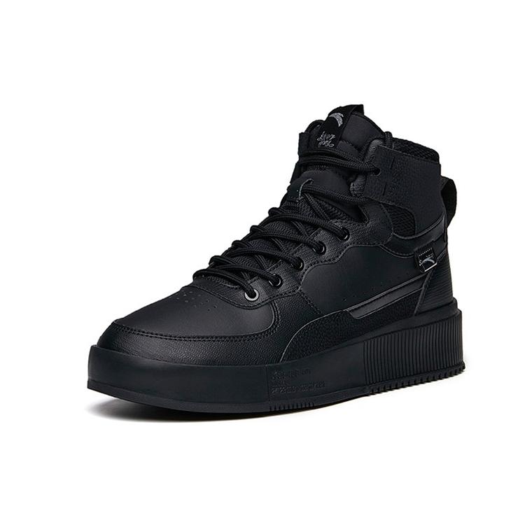 New Anta Life Collection Mid Top Skateboard Shoes Men's Black 912138011-5