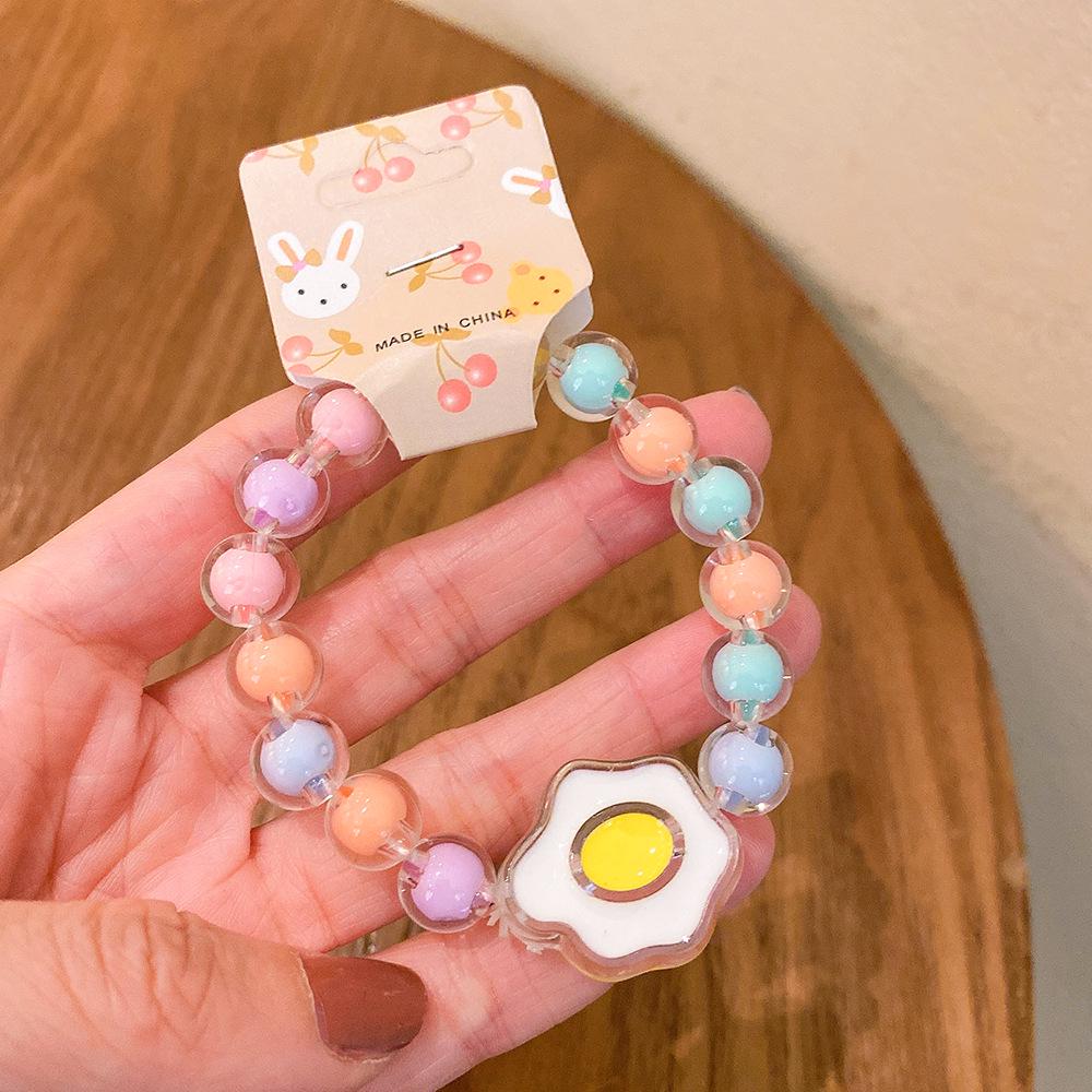 Princess Jelly Beaded Bracelet for Girls: Cute and Colorful Student Jewelry Accessory