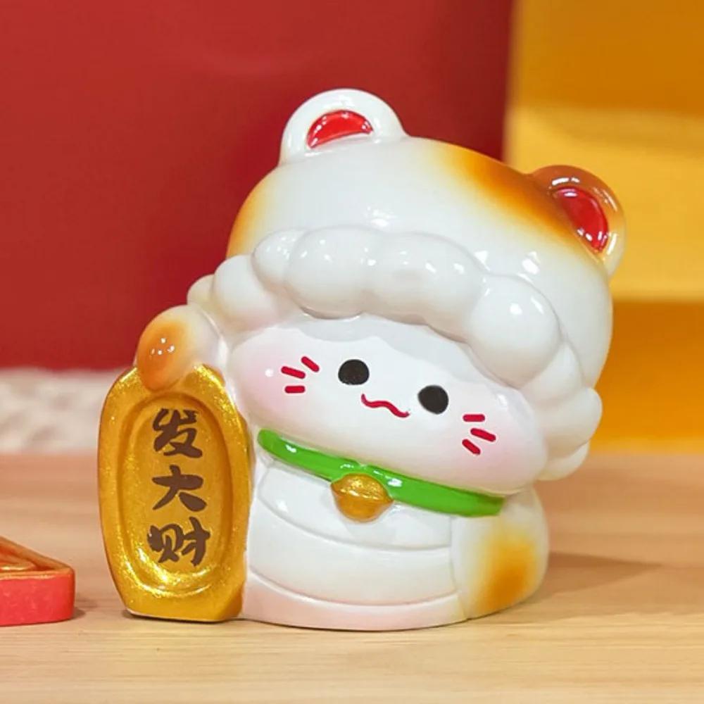 Chinese Style 2026 New Years Ornament Blessing Fortune Chinese Zodiac Figurines Exquisite Traditional Cute Resin Crafts