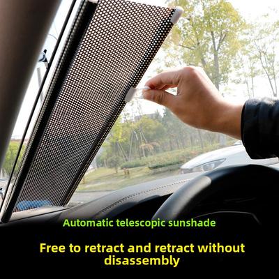 1PC Retractable Window Sun Shades UV Blocking Sun-proof Heat Insulation Shields Car Sun Protector Windshield Sunshade