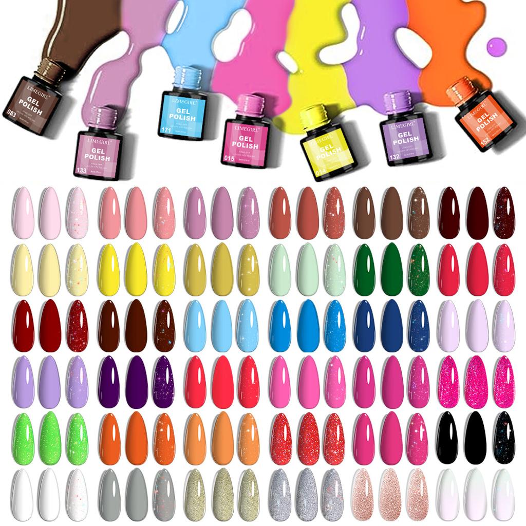 36 Colors Gel Nail Polish Set with LED Light, Full Manicure Tools Kit, Quick Dry Long Lasting Salon Home Use