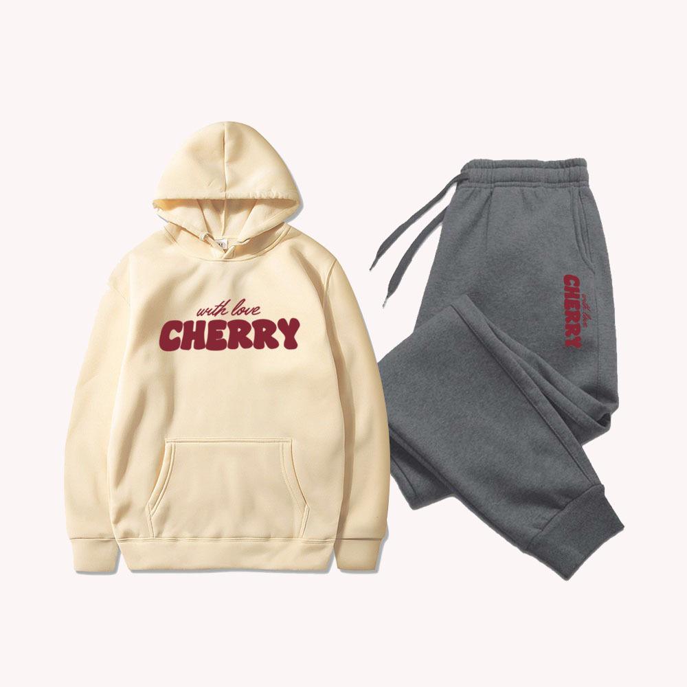 Trendy Men's & Women's Casual Printed Hoodie & Sweatpants Set