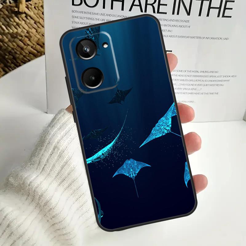 

Чехол с изображением животного Manta Ray для Realme C67 C55 C53 C51 C35 C33 C31 C30 C25s C21Y GT Neo 5 GT5 9 10 11 12 Pro Plus Realme 11 Pro Plus